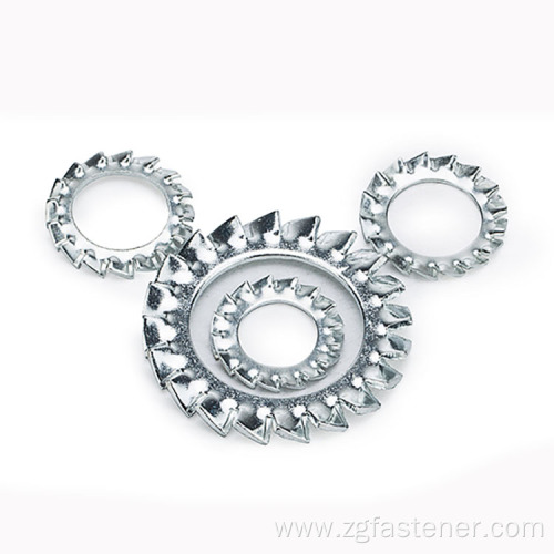 Stainless steel External teeth serrated lock washer DIN6798